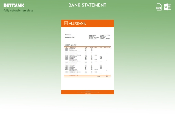модерен стил Египет Алекс банка на Египет шаблон за збор извод од банка